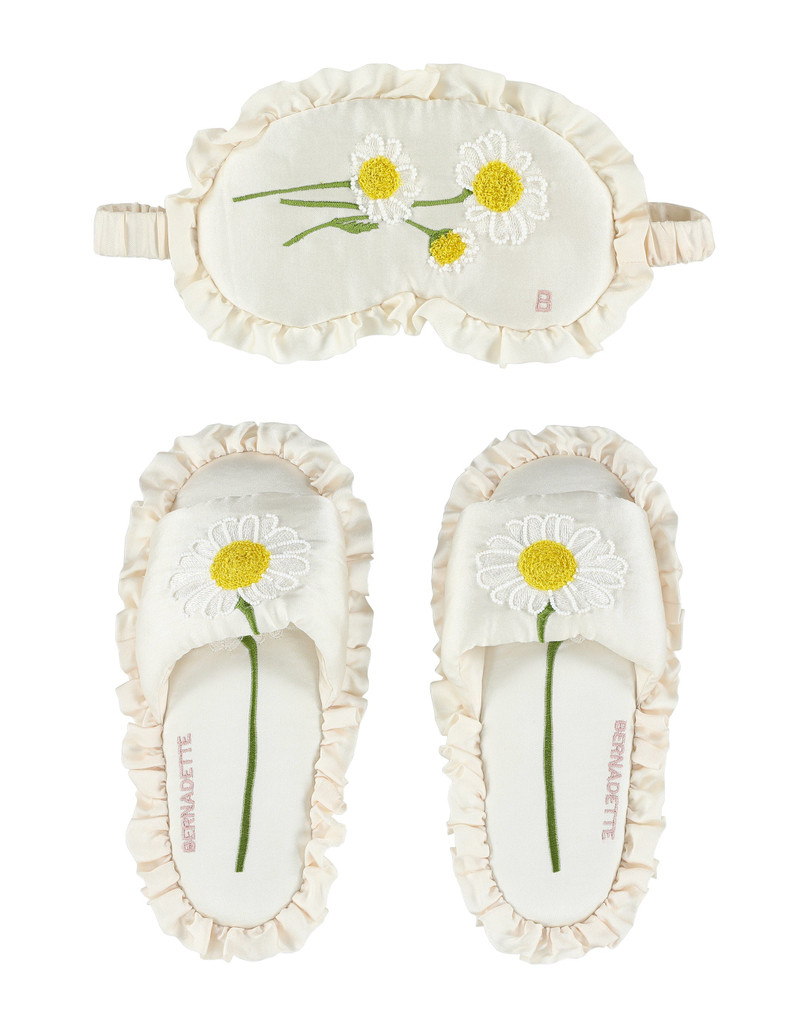 BERNADETTE Set of sleeping mask and slippers outlook