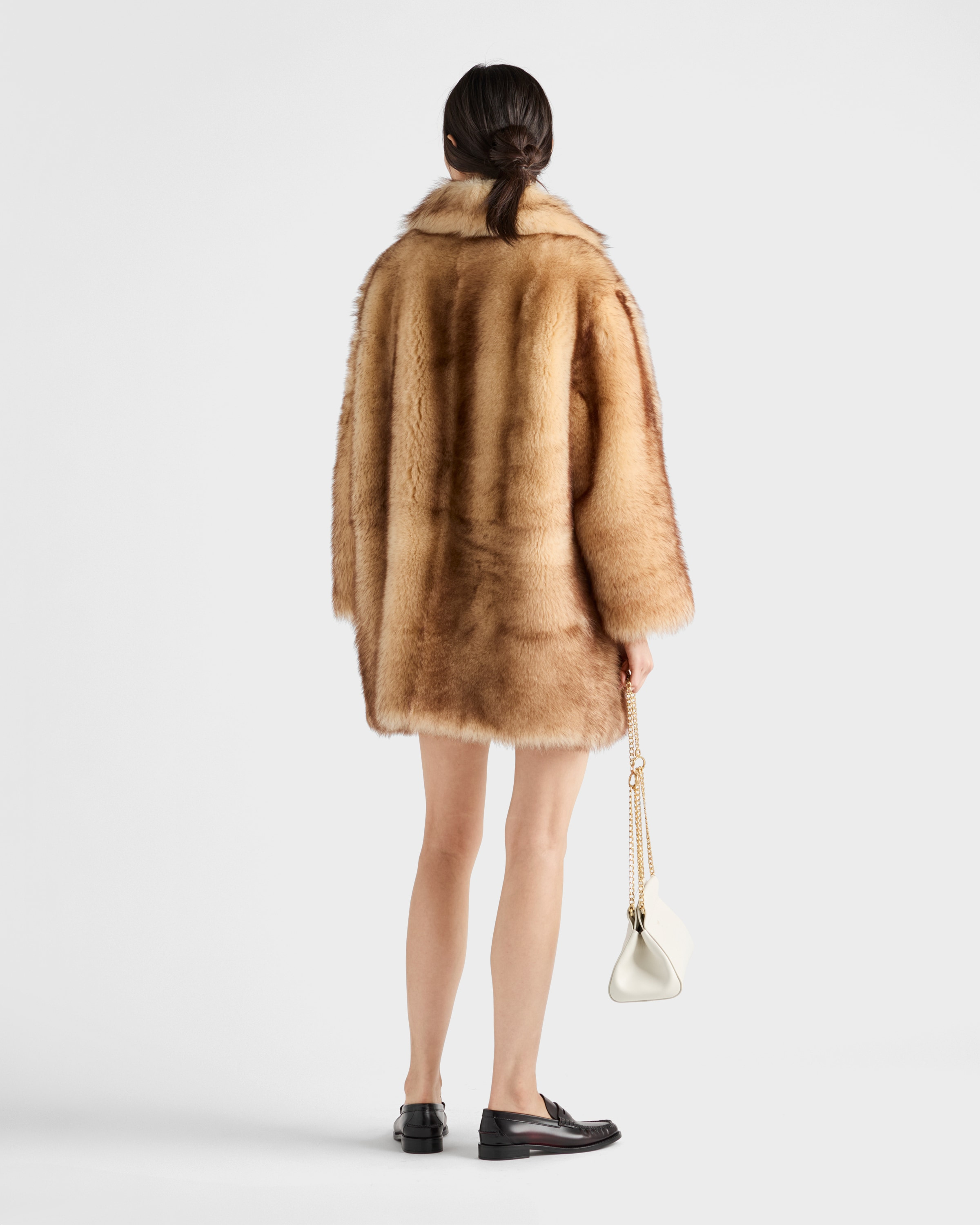 Shearling caban jacket - 5