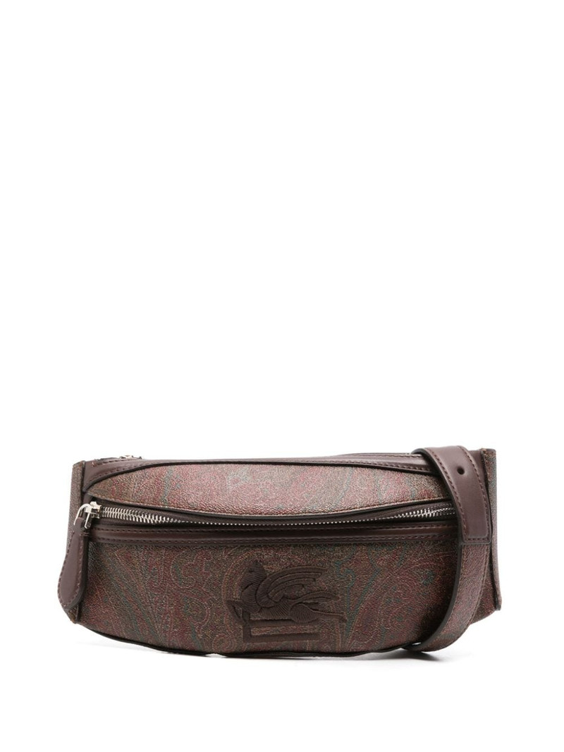 Pegaso-embroidered paisley belt bag 1