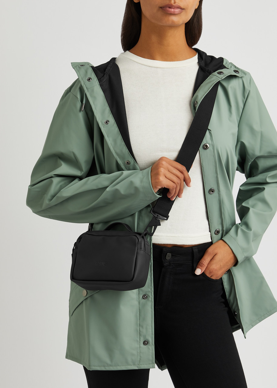 Box micro rubberised cross-body bag - 5