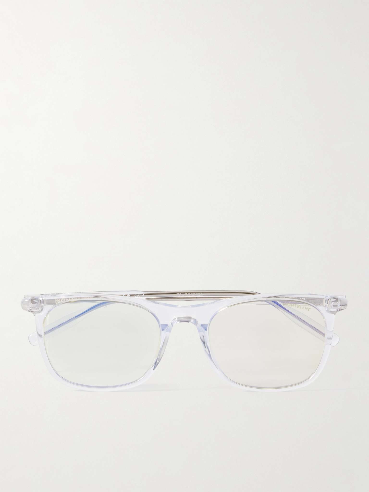 D-Frame Acetate and Silver-Tone Photochromic Sunglasses - 1