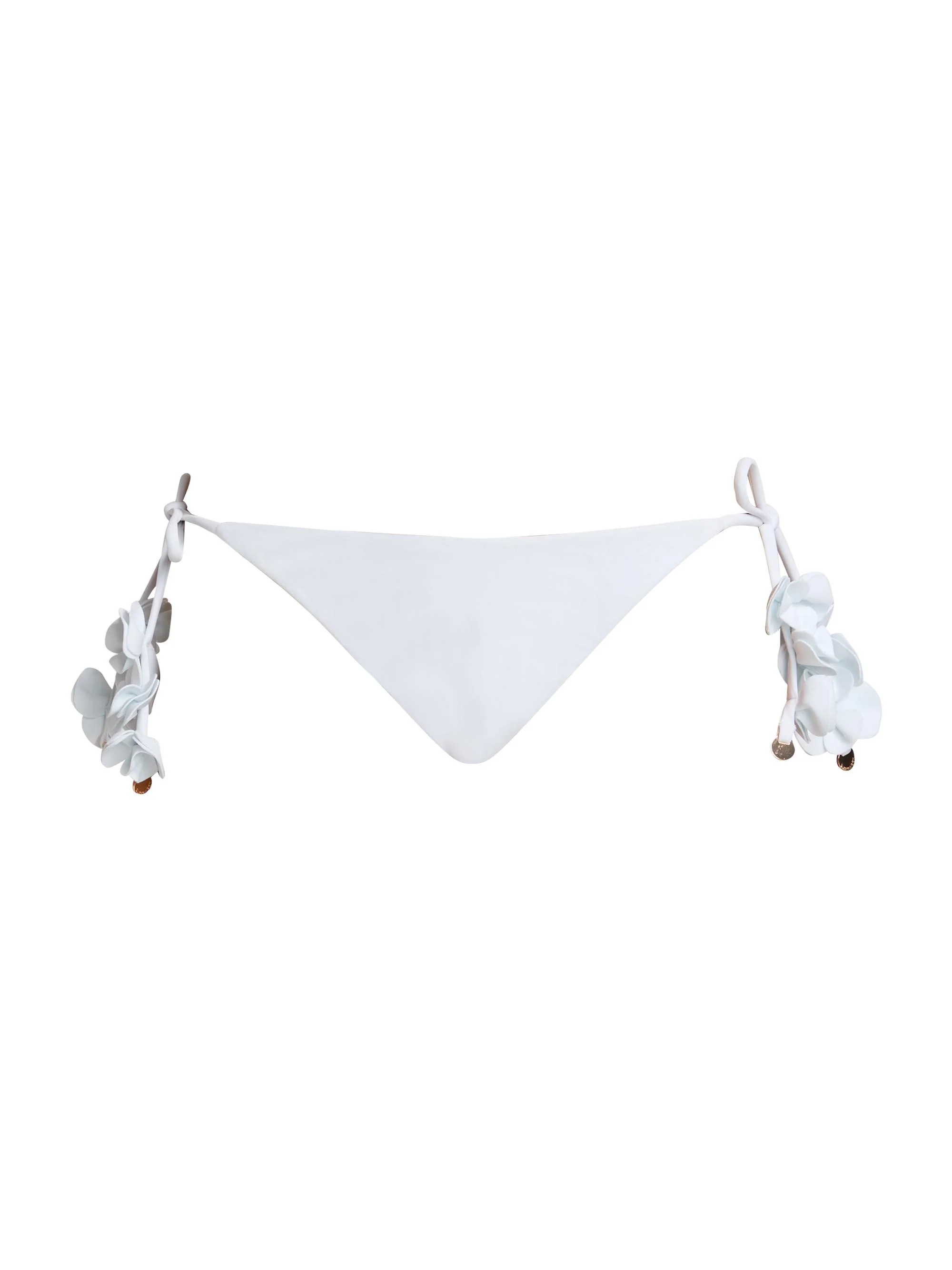 Women's Benni Floral Bikini Bottom - White - 1