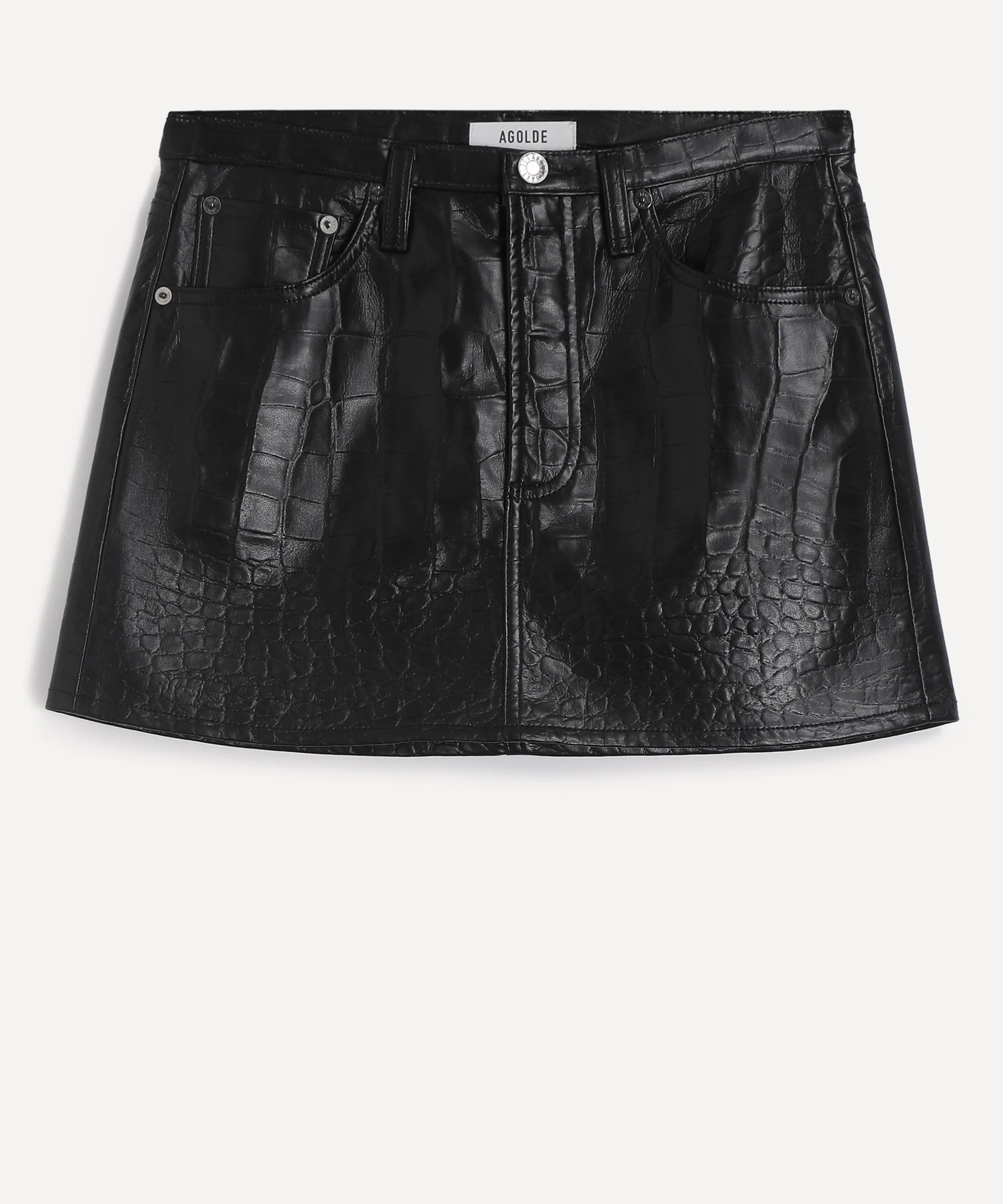 Keira Leather-Blend Mini Skirt - 1