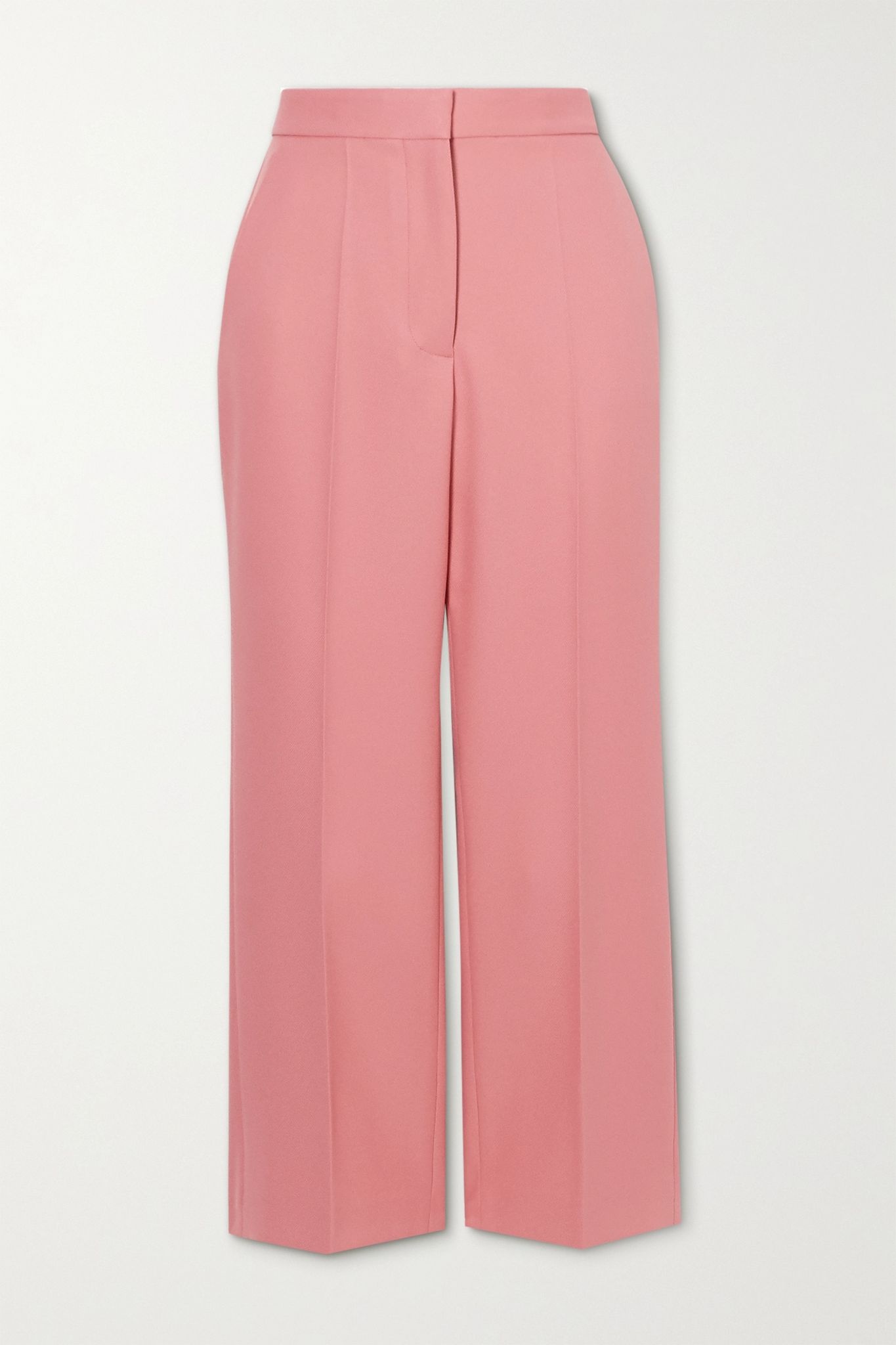 Carlie cropped twill flared pants - 1