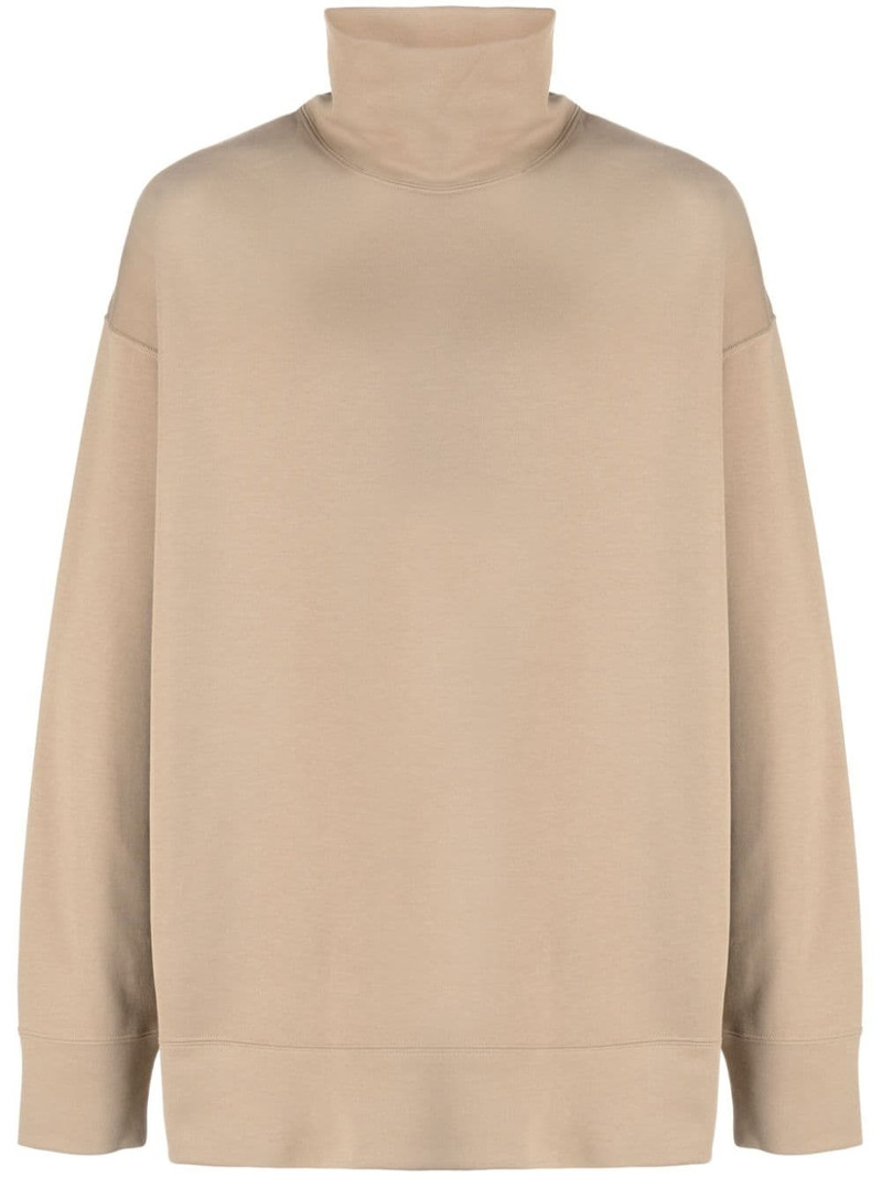 logo-print long-sleeve hoodie - 1
