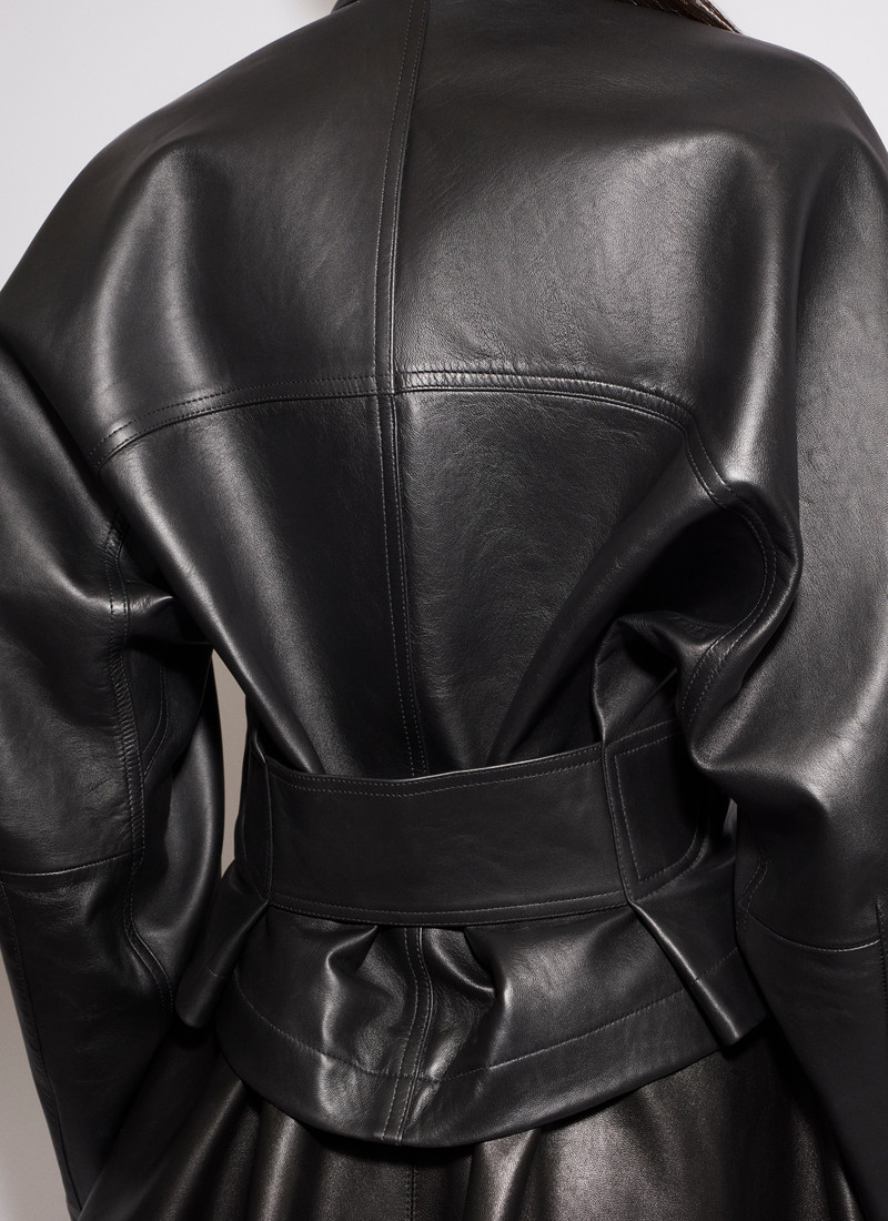 ROUND LEATHER JACKET 6