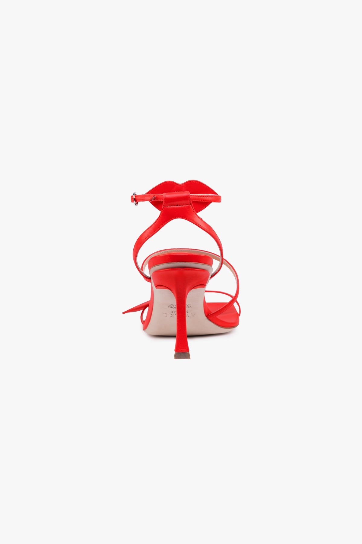 BETA KISS ROUND TOE SANDAL WITH LIP RED - 6