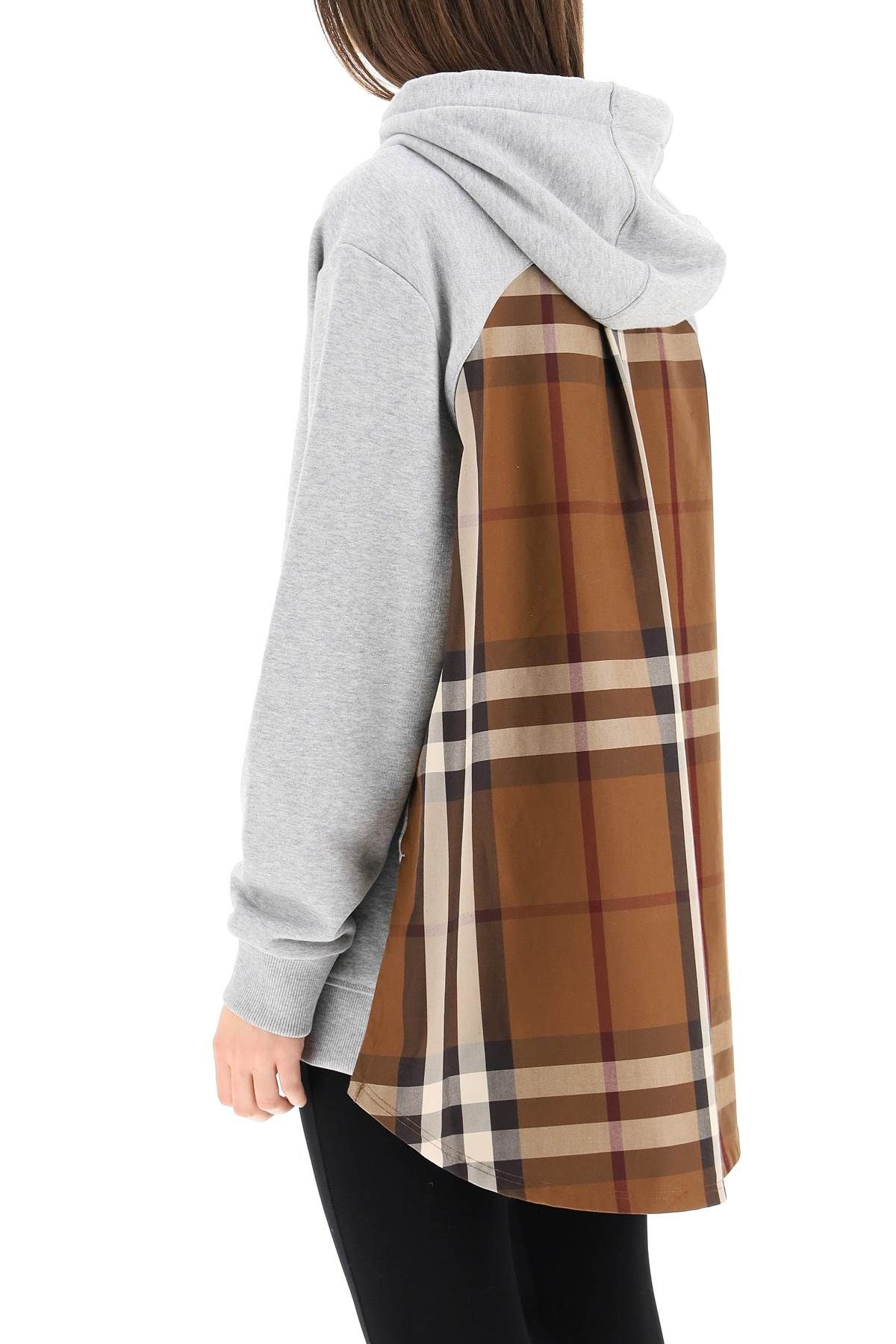 TARTAN PANEL HOODIE - 4