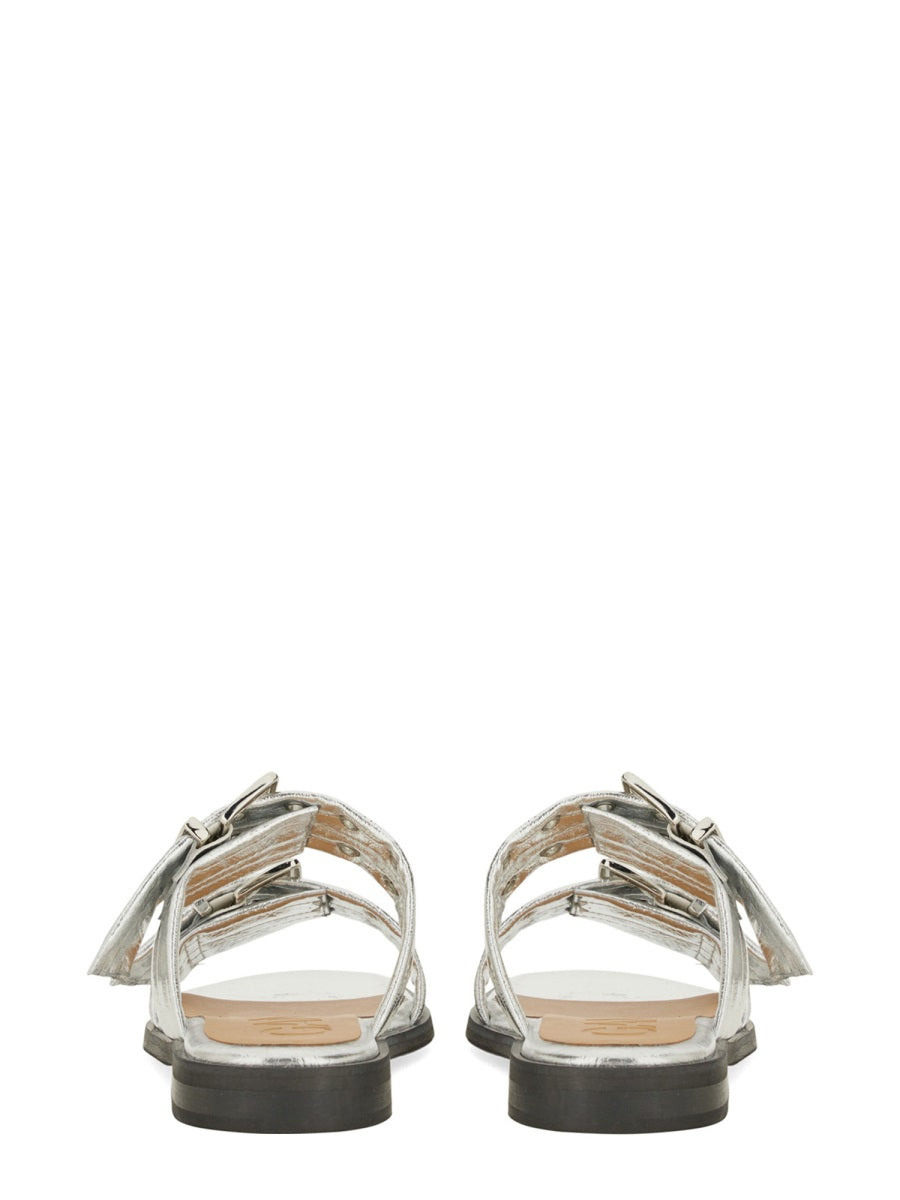 Ganni Women Sandal With Buckle - 5