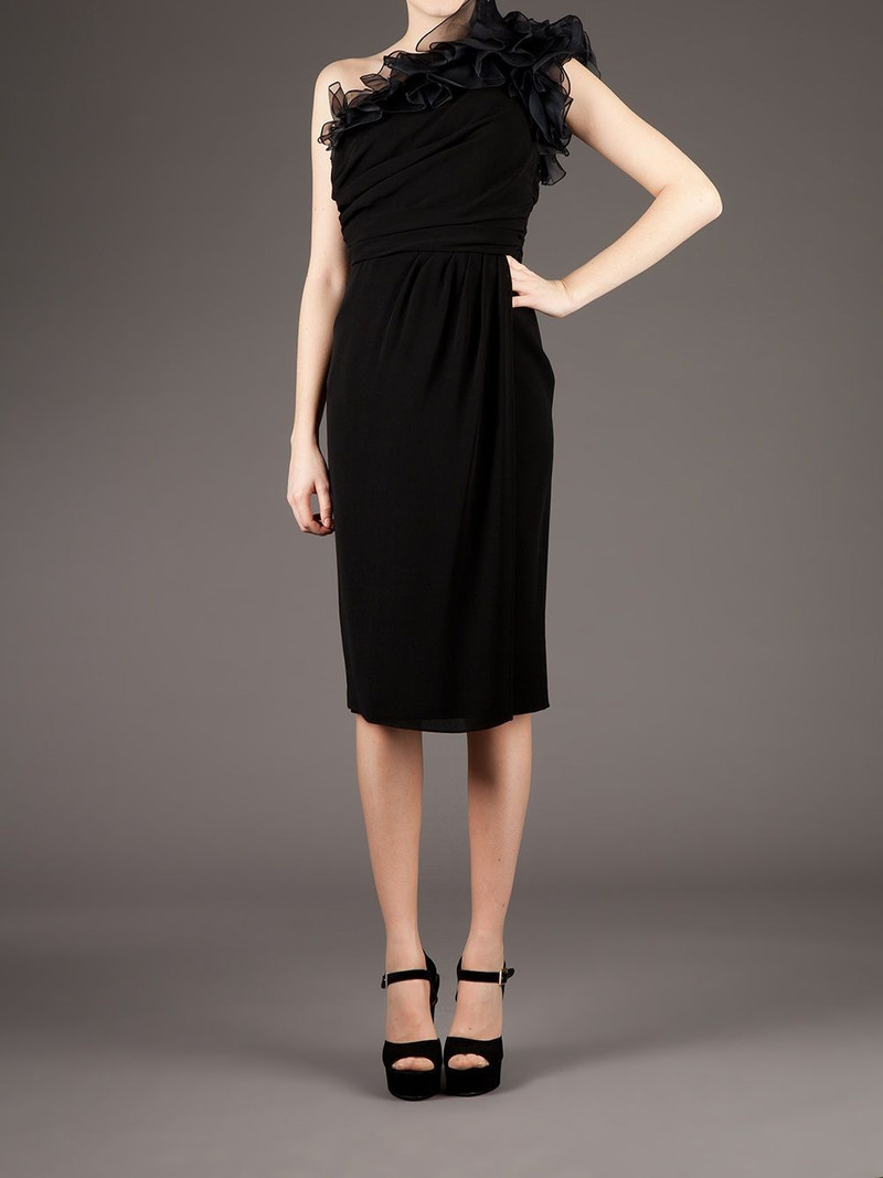 ruffled one-shoulder dress 3