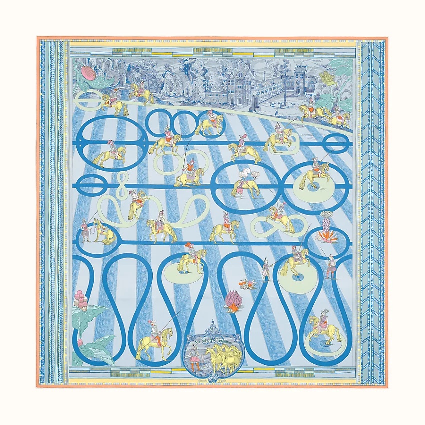 Passades et Serpentines double face scarf 90 3