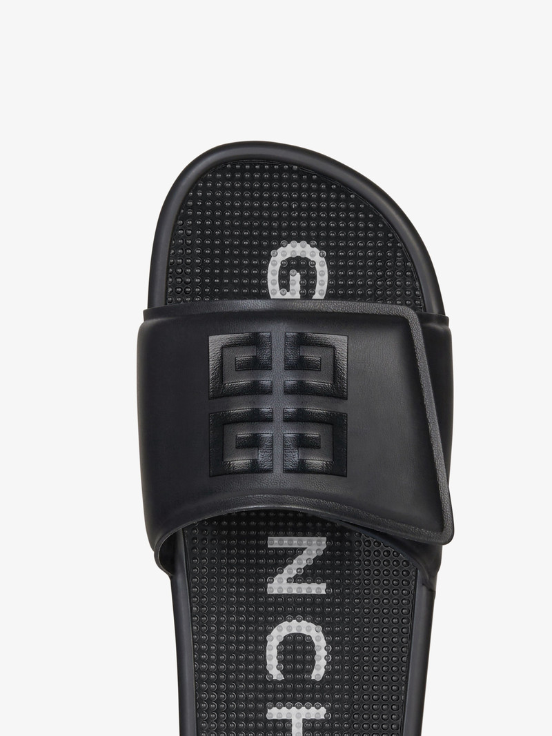 SLIDE FLAT SANDALS IN SYNTHETIC LEATHER 6
