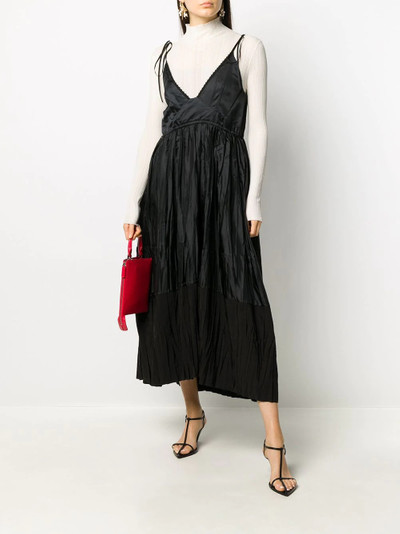 Jil Sander crinkle-effect midi dress outlook