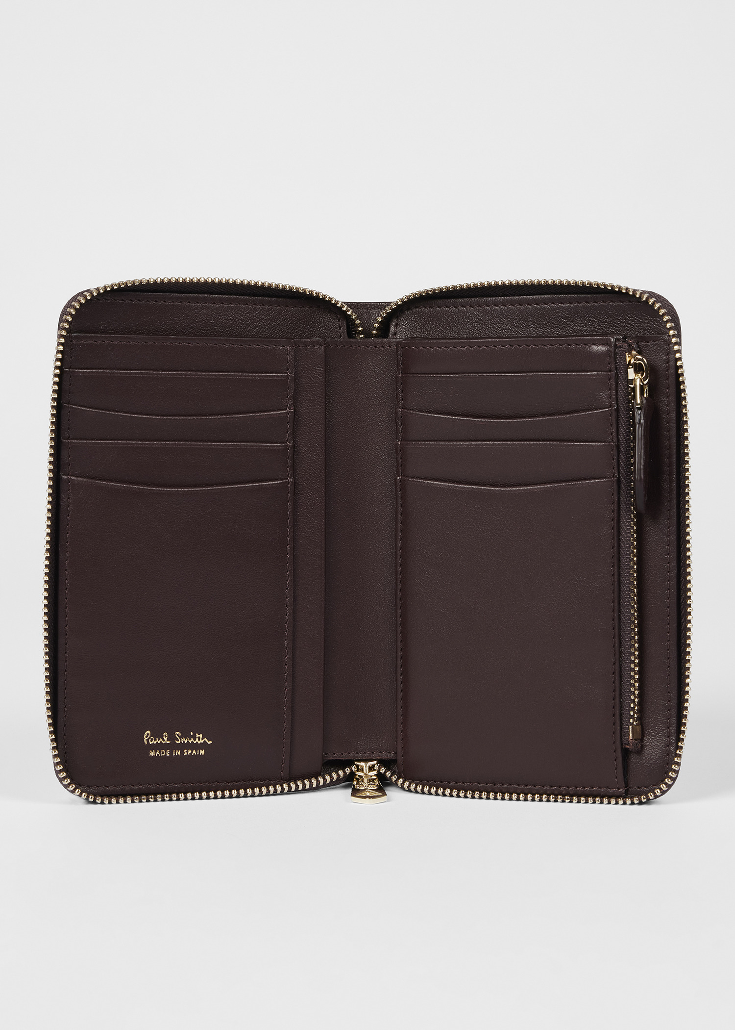 Women's Medium 'Dusky Swirl' Leather Zip-Around Purse - 2