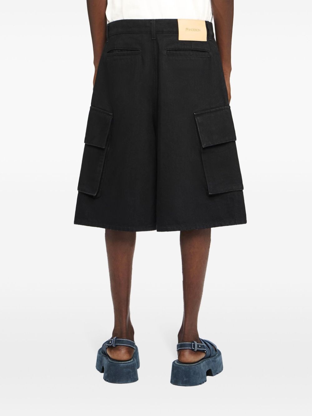cargo denim shorts - 4