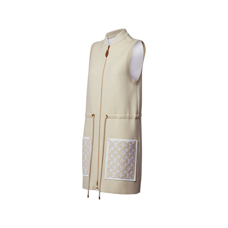 Monogram Accent Zip-Up Dress 2