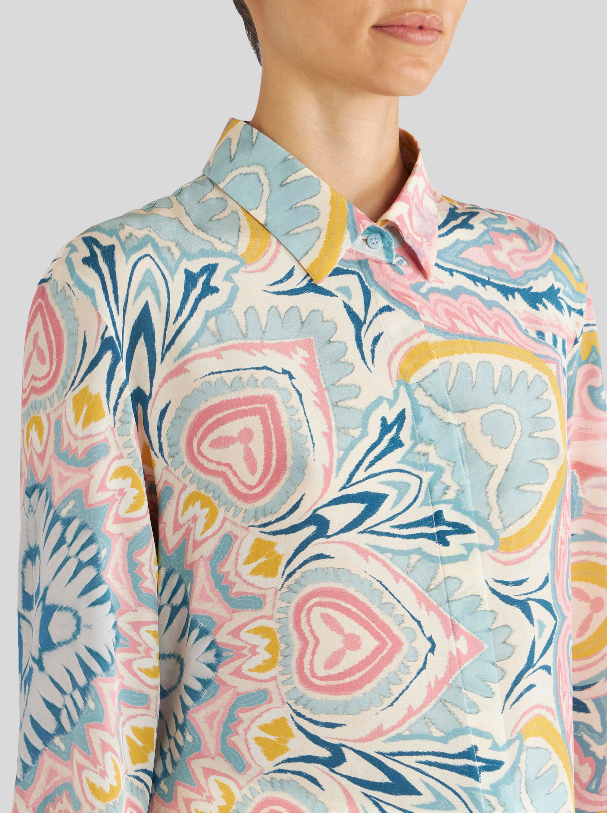 PAISLEY BUTTERFLY SILK SHIRT - 3