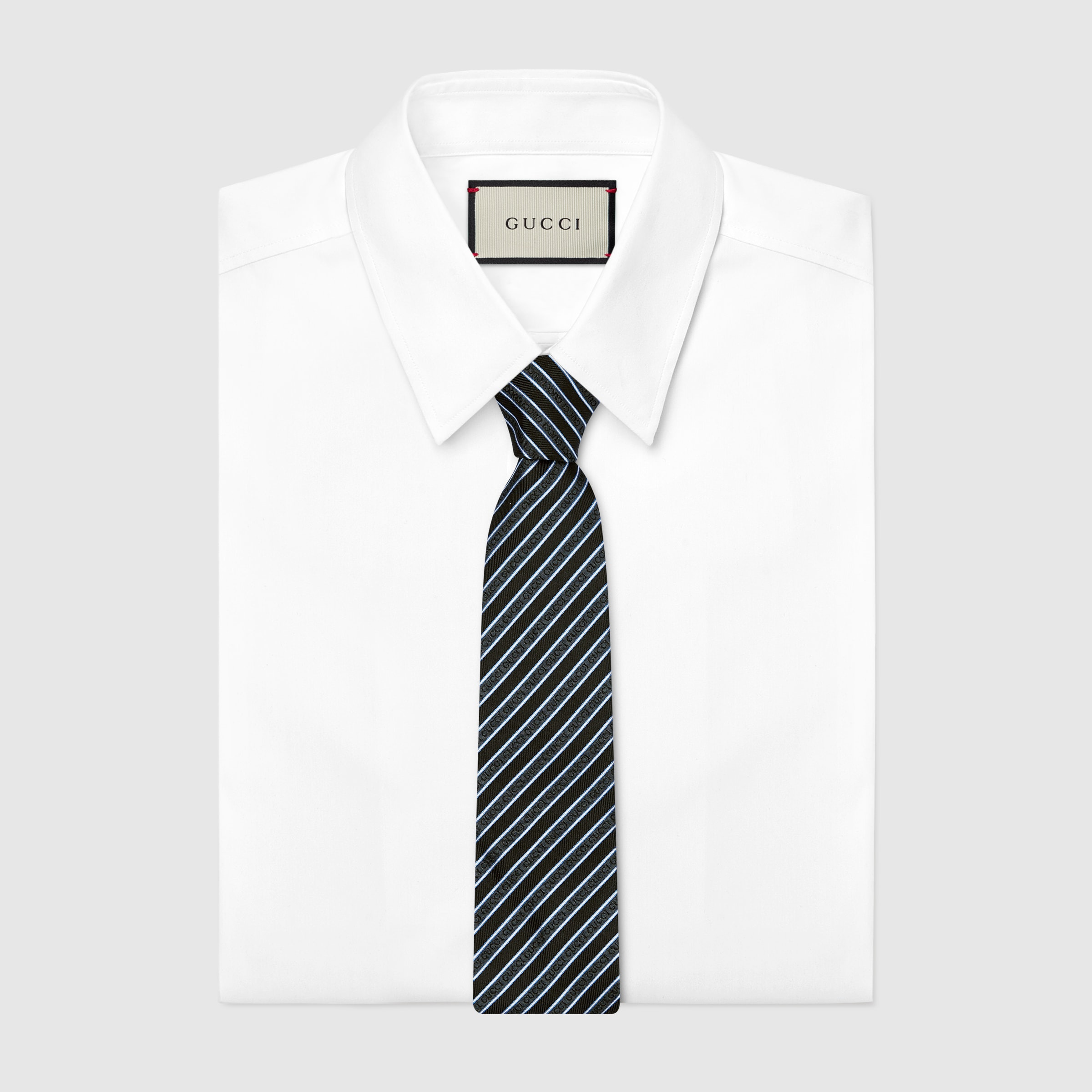 Striped silk jacquard tie - 2