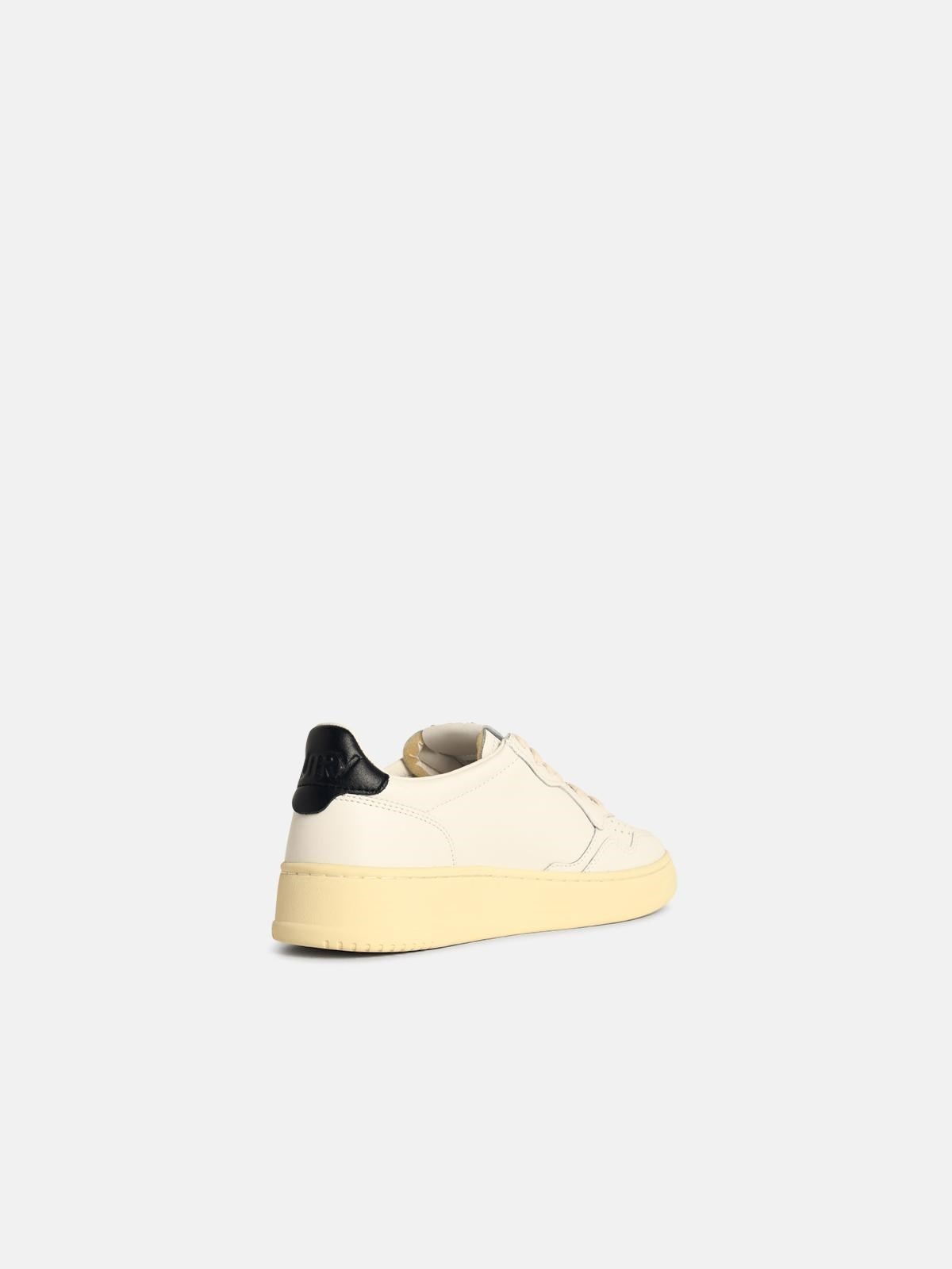 'MEDALIST' WHITE LEATHER SNEAKERS - 3