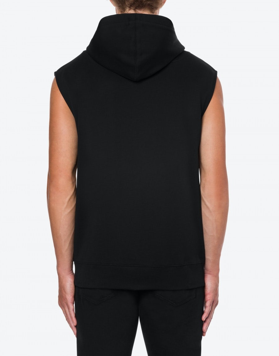 METALLIC LOGO ORGANIC FLEECE VEST - 3