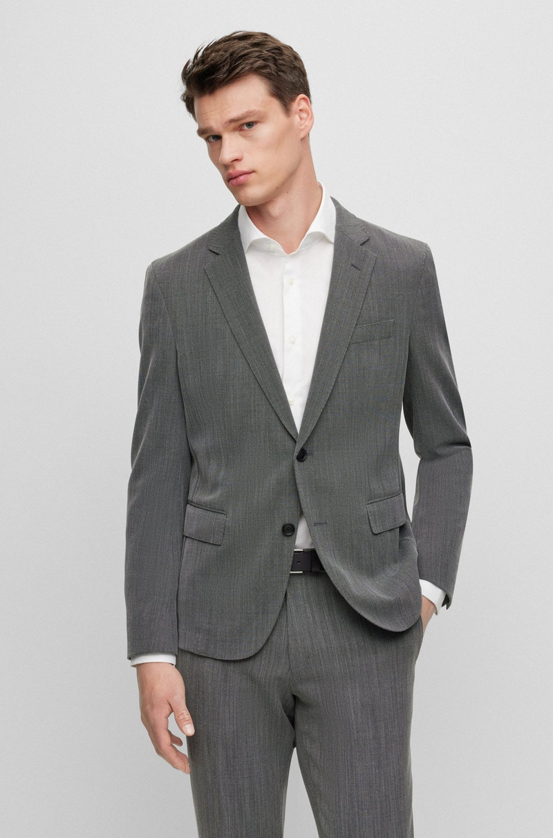 SLIM-FIT SUIT IN MICRO-PATTERNED PERFORMANCE-STRETCH CLOTH 3