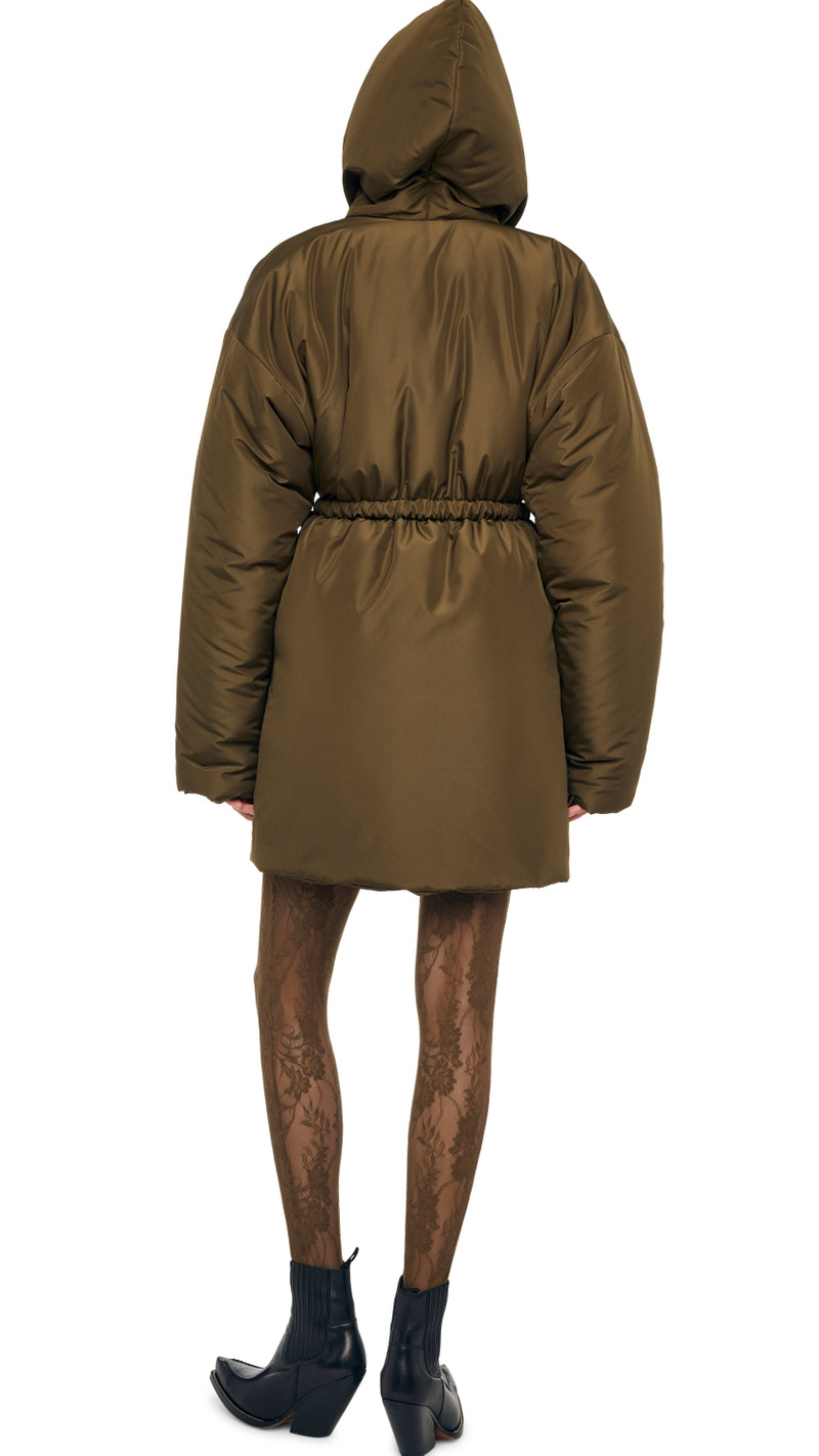 HOODED SLEEPING BAG COAT TO KNEE 3
