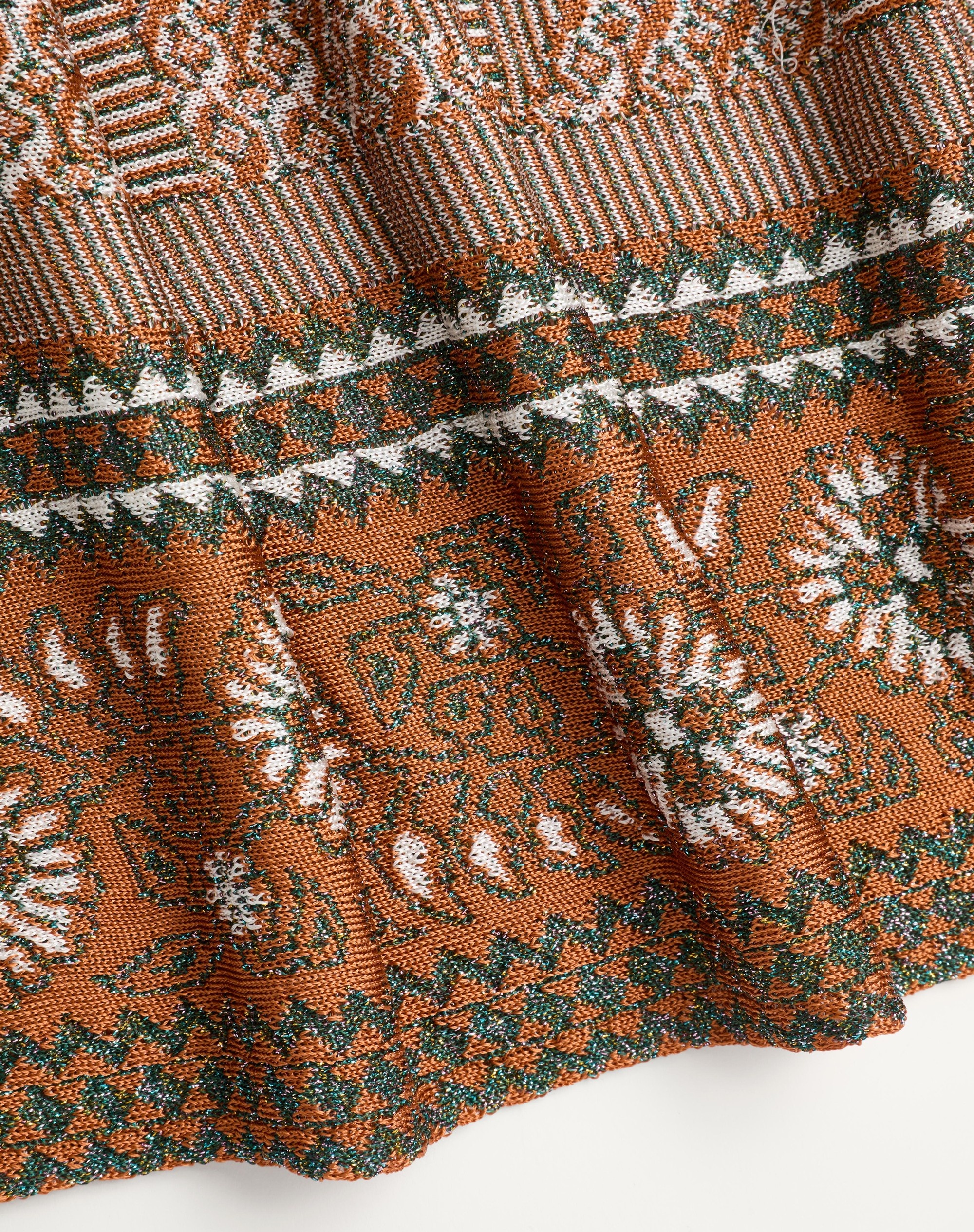 KNITTED SKIRT WITH LUREX JACQUARD PATTERN - 7