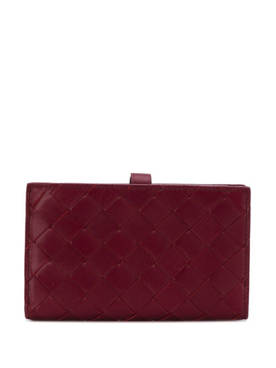 Bottega Veneta intrecciato weave French wallet outlook