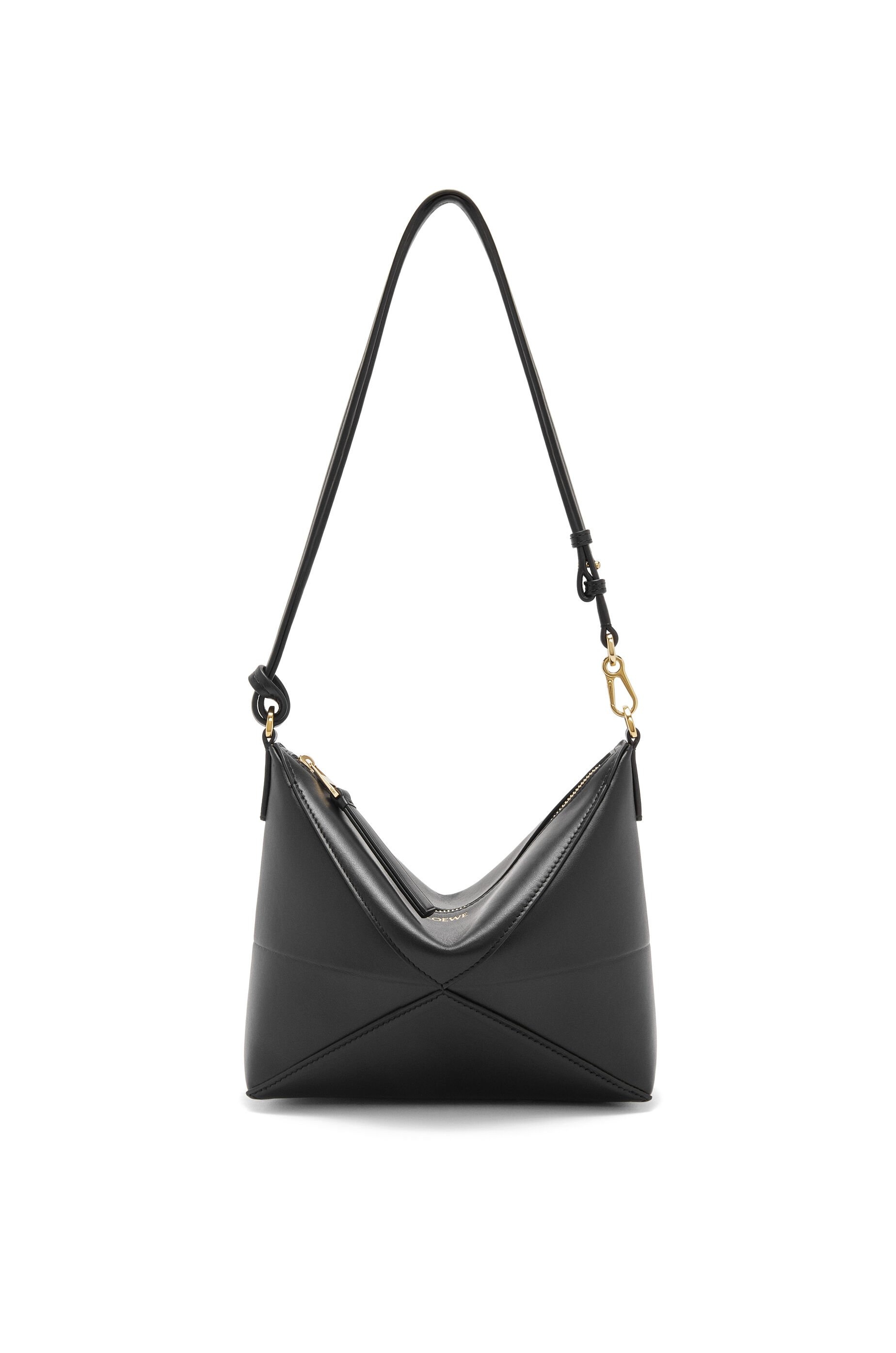 Loewe Puzzle Fold pouch in shiny nappa calfskin | REVERSIBLE