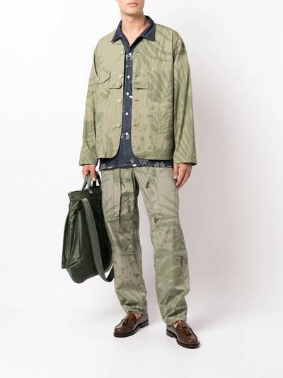 Engineered Garments bird-embroidered camp-collar shirt outlook