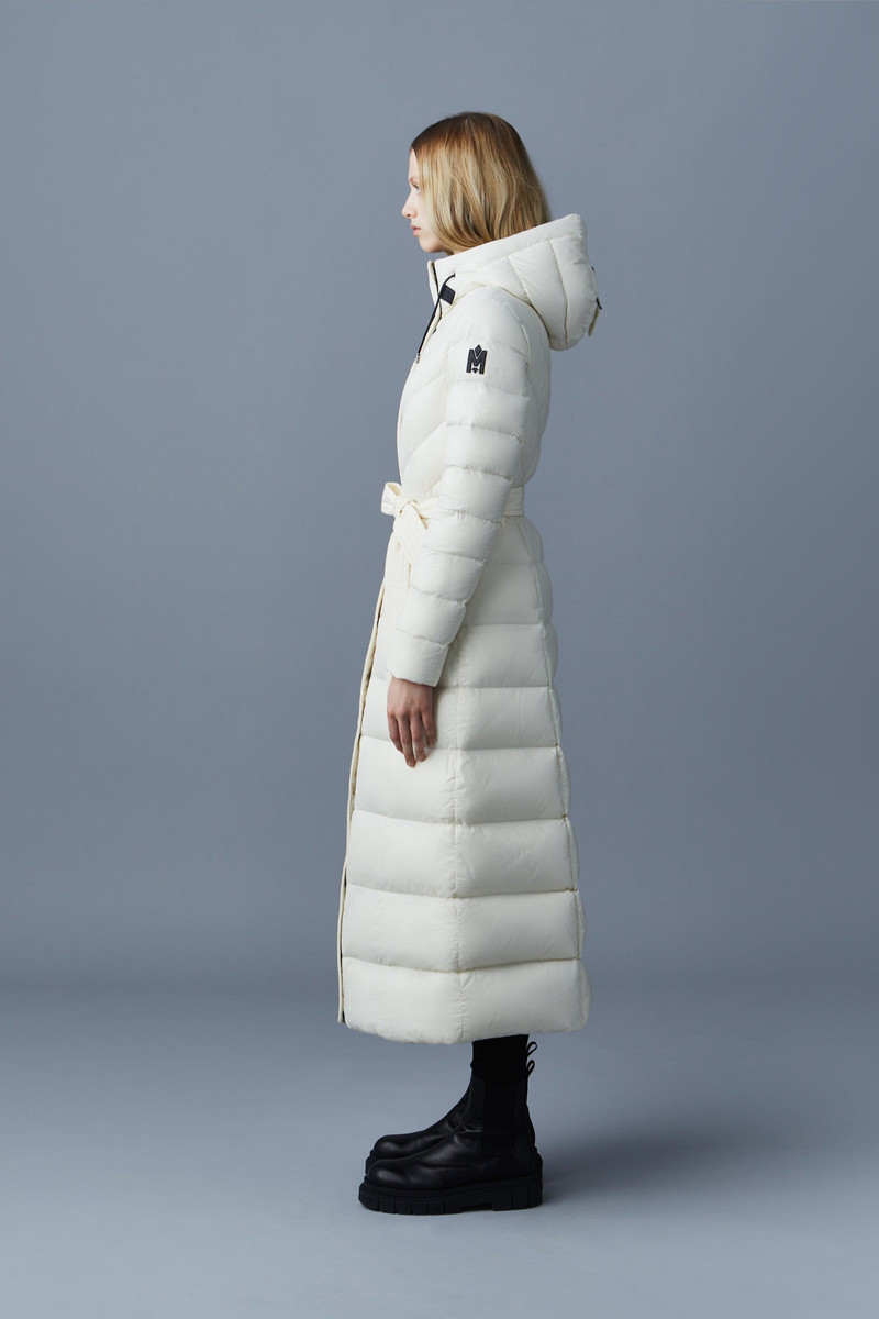 CALINA Lustrous down maxi coat 4