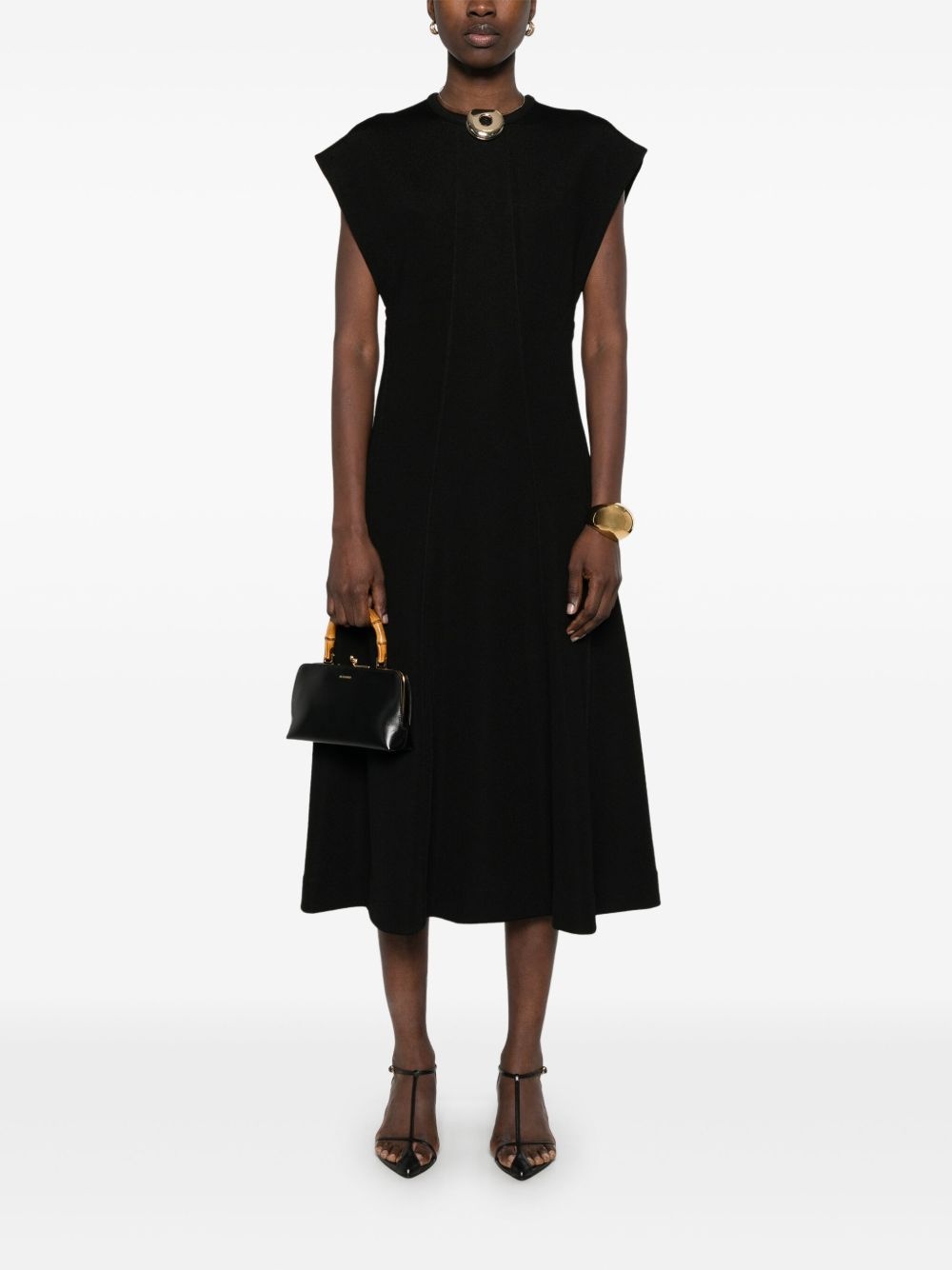 ribbed midi dress - 2