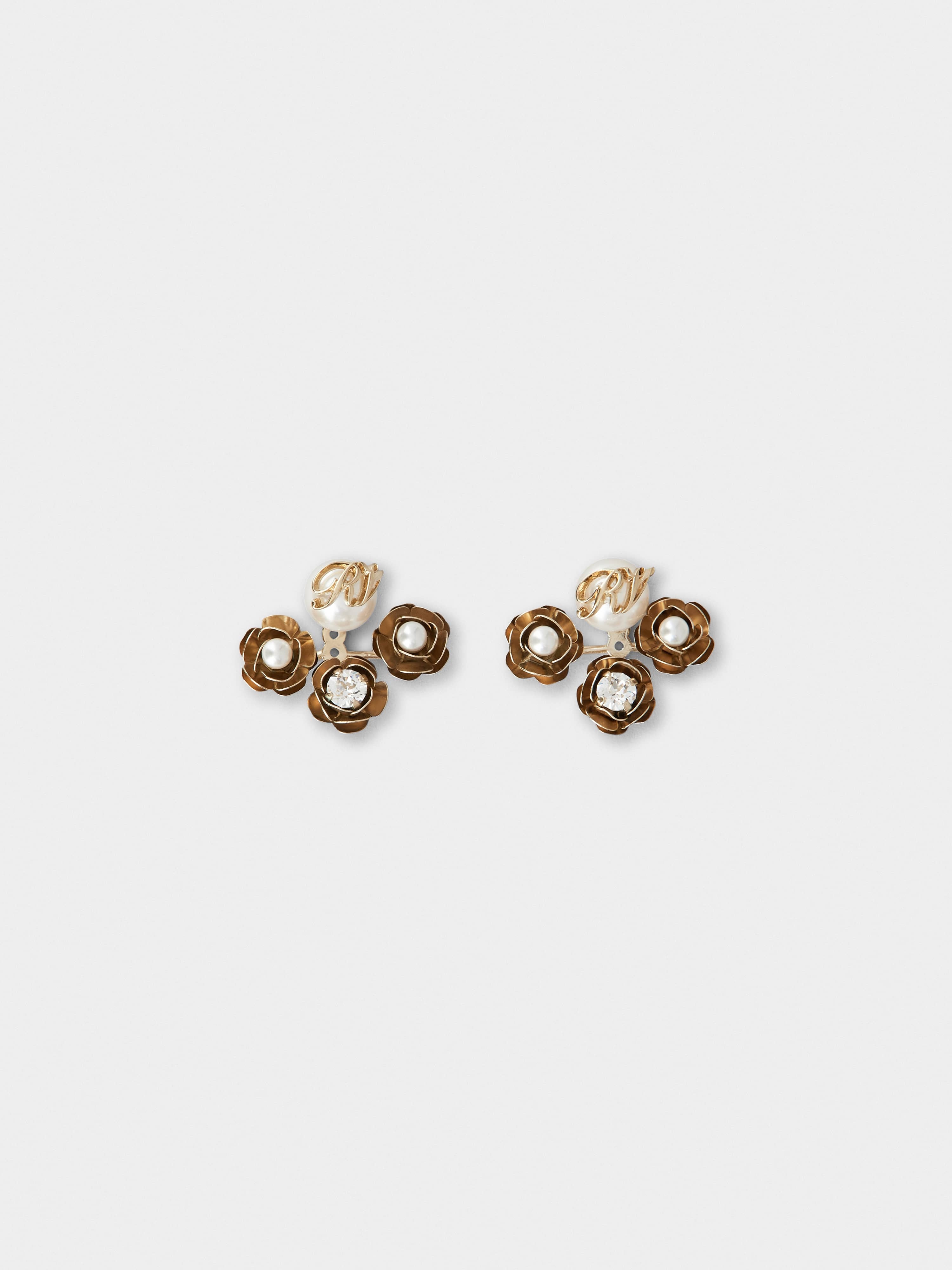 Rose Pearls Earrings - 1