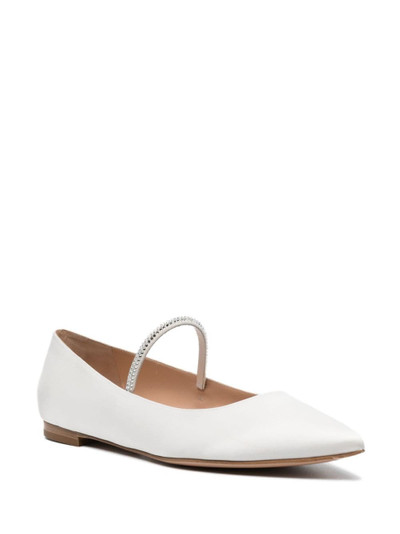 Gianvito Rossi pointed-toe flat ballerina shoes outlook