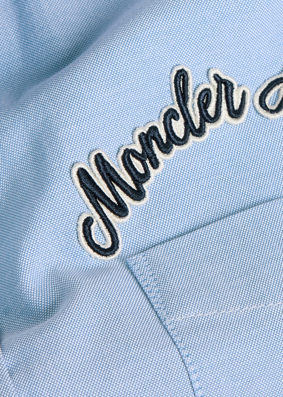 Moncler Embroidered Cotton Oxford Shirt - 5
