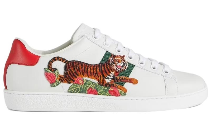 (WMNS) Gucci Ace 'Tiger Patch' 687620-0FI60-9080 - 2