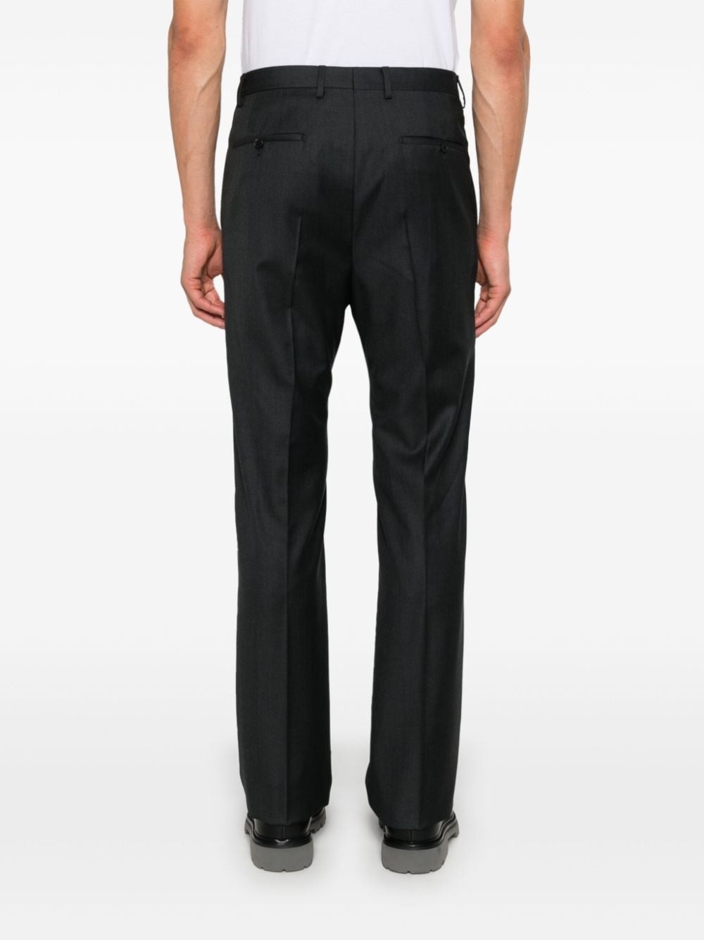 straight-leg tailored trousers - 4