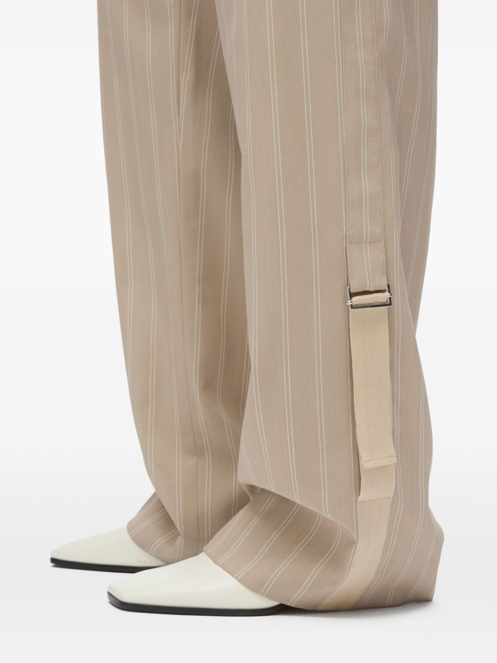 pinstripe-pattern trousers - 7