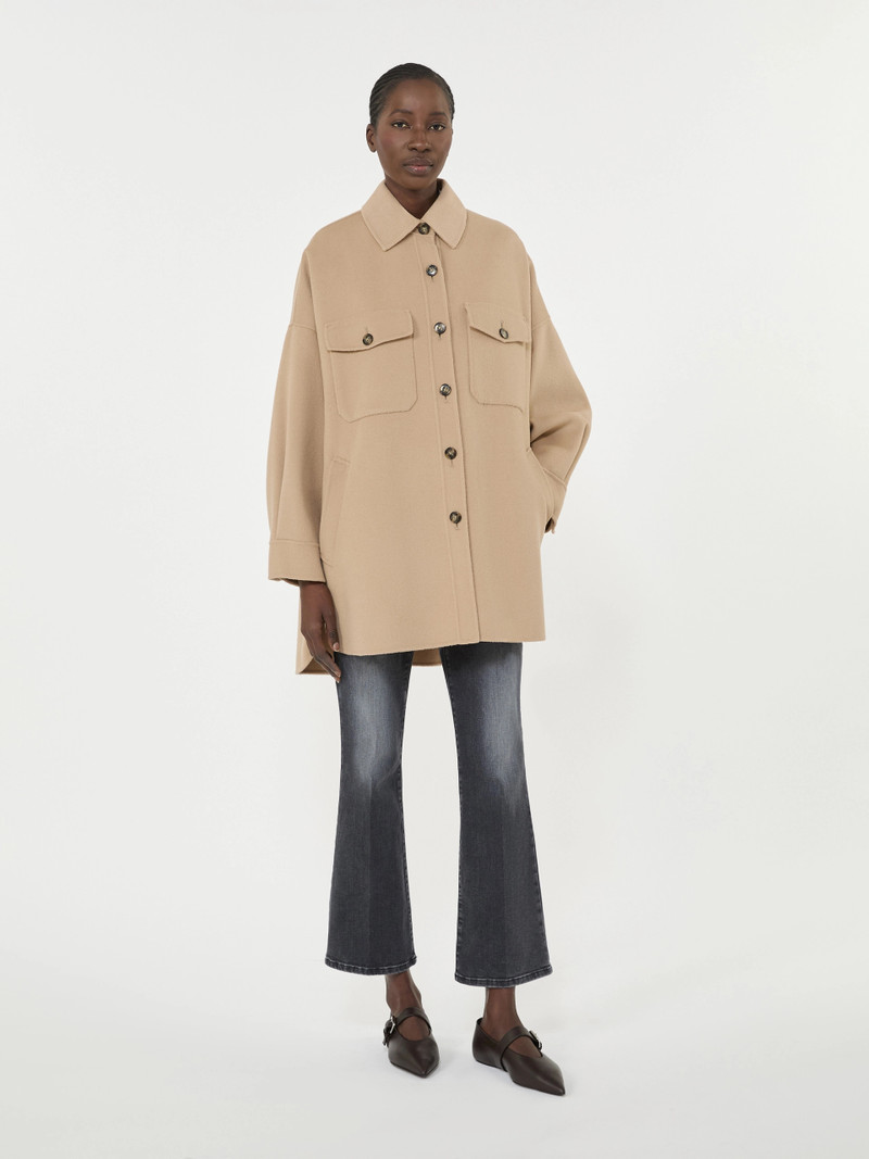 LASER Oversized wool-blend coat - CAMEL 3
