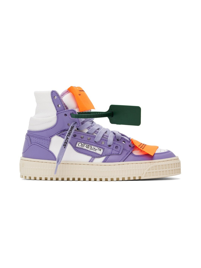 White & Purple 3.0 Off Court Sneakers - 1