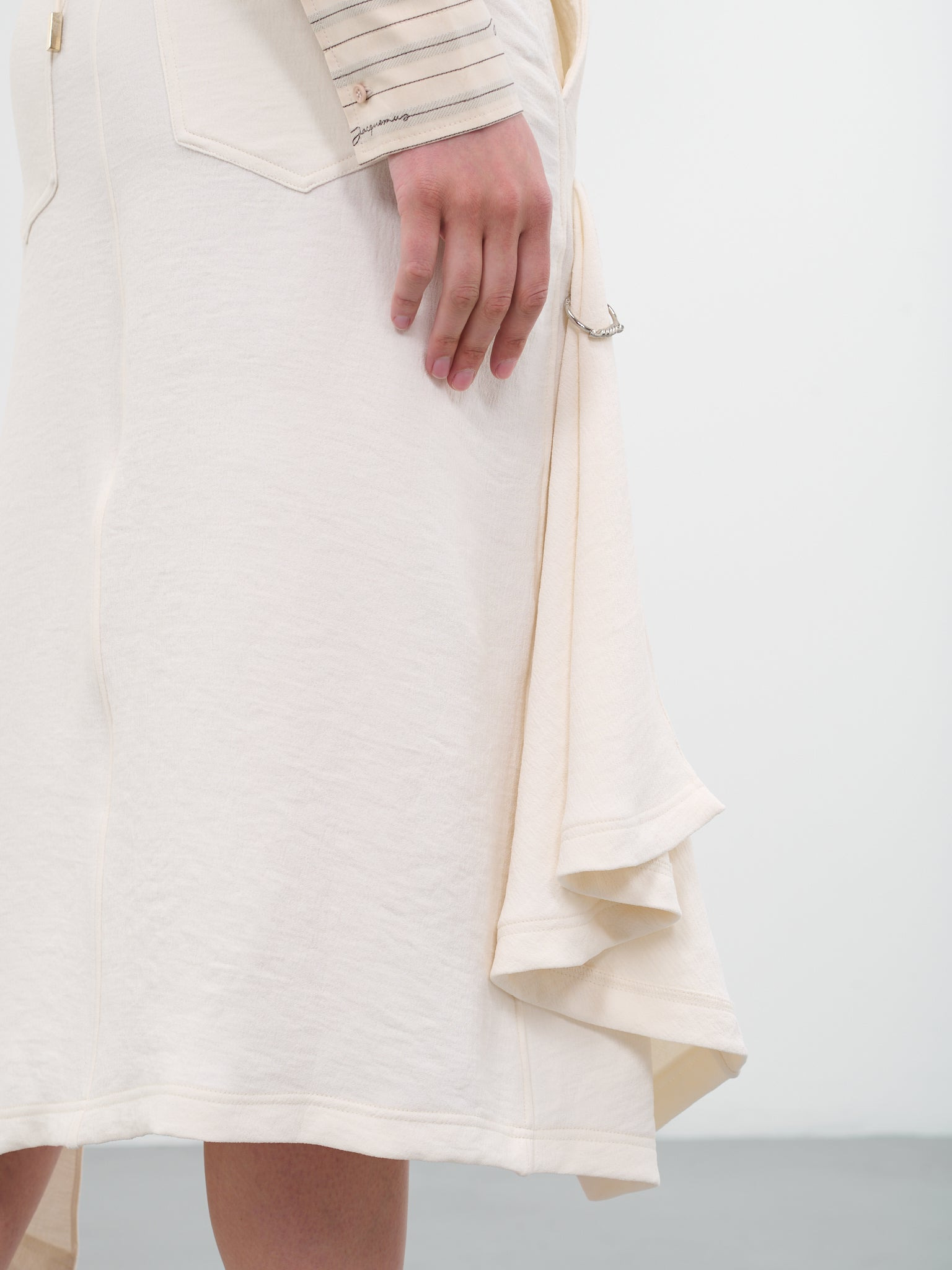 Asymmetric Draped Skirt - 4