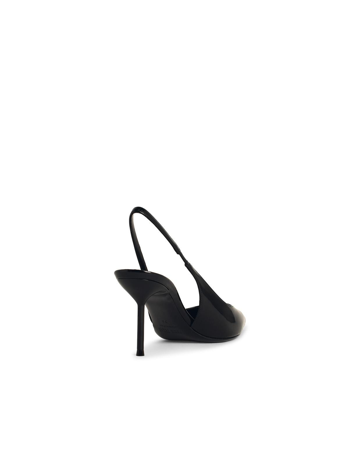 Paris Texas 'Lisia' Black Leather Slingbacks Women - 3