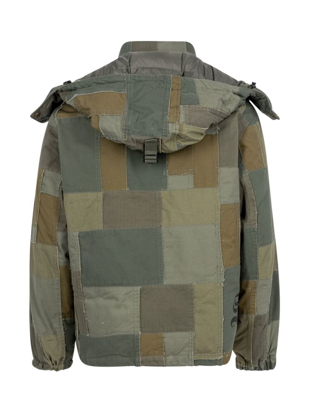 x Junya Watanabe patchwork hooded jacket - 2