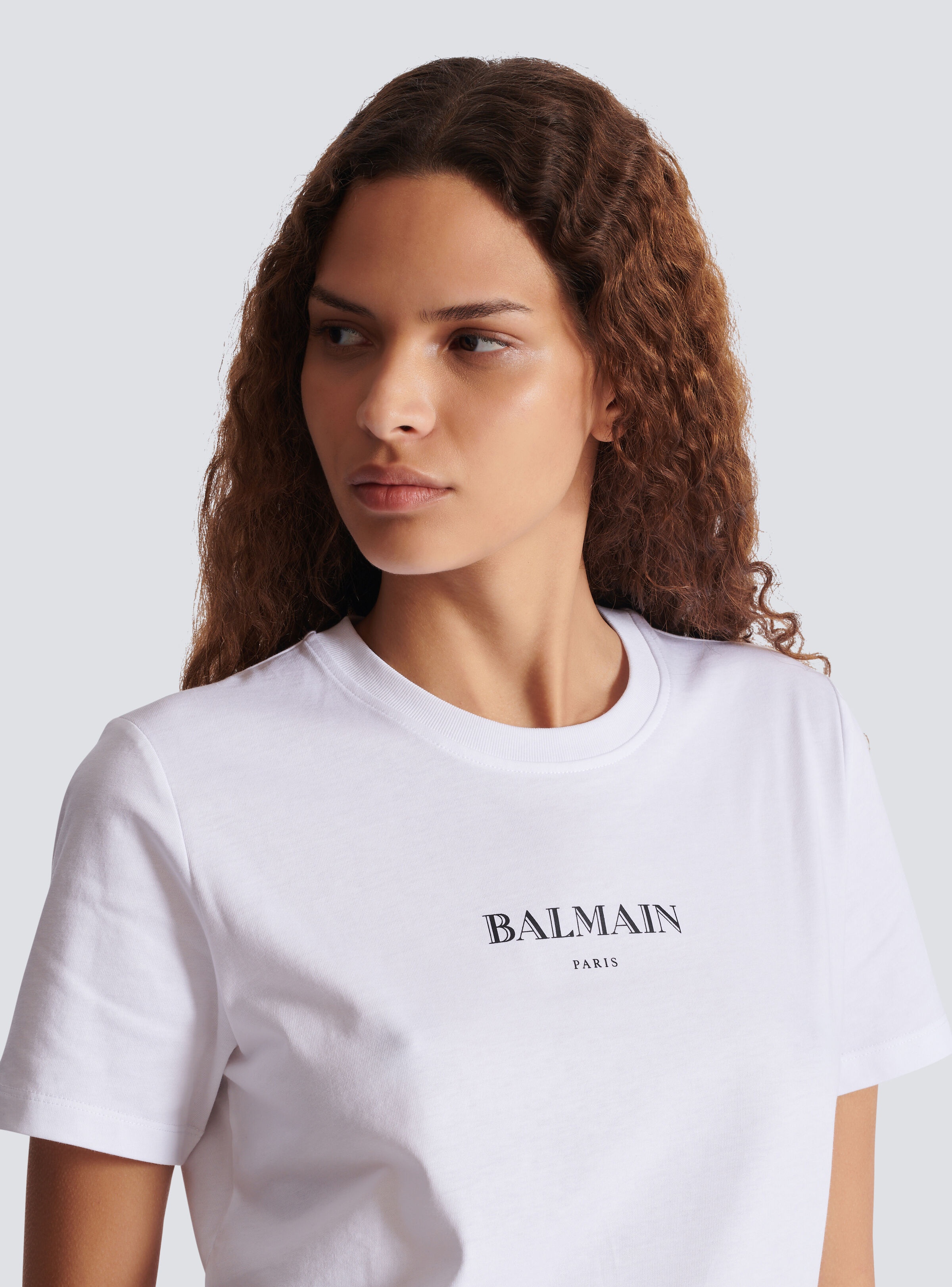 T-shirt with Balmain print - 7