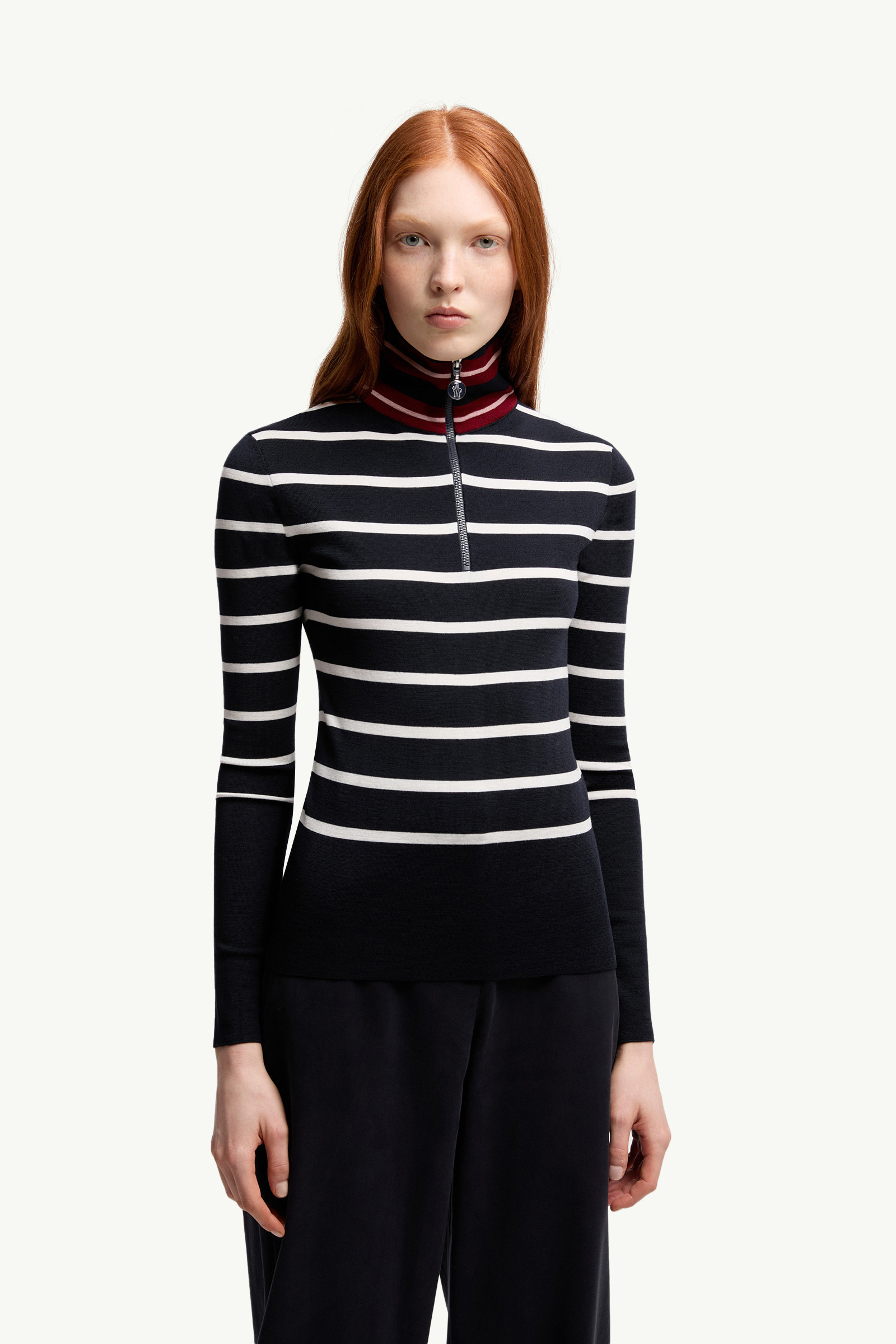 Striped Wool Turtleneck Sweater - 3