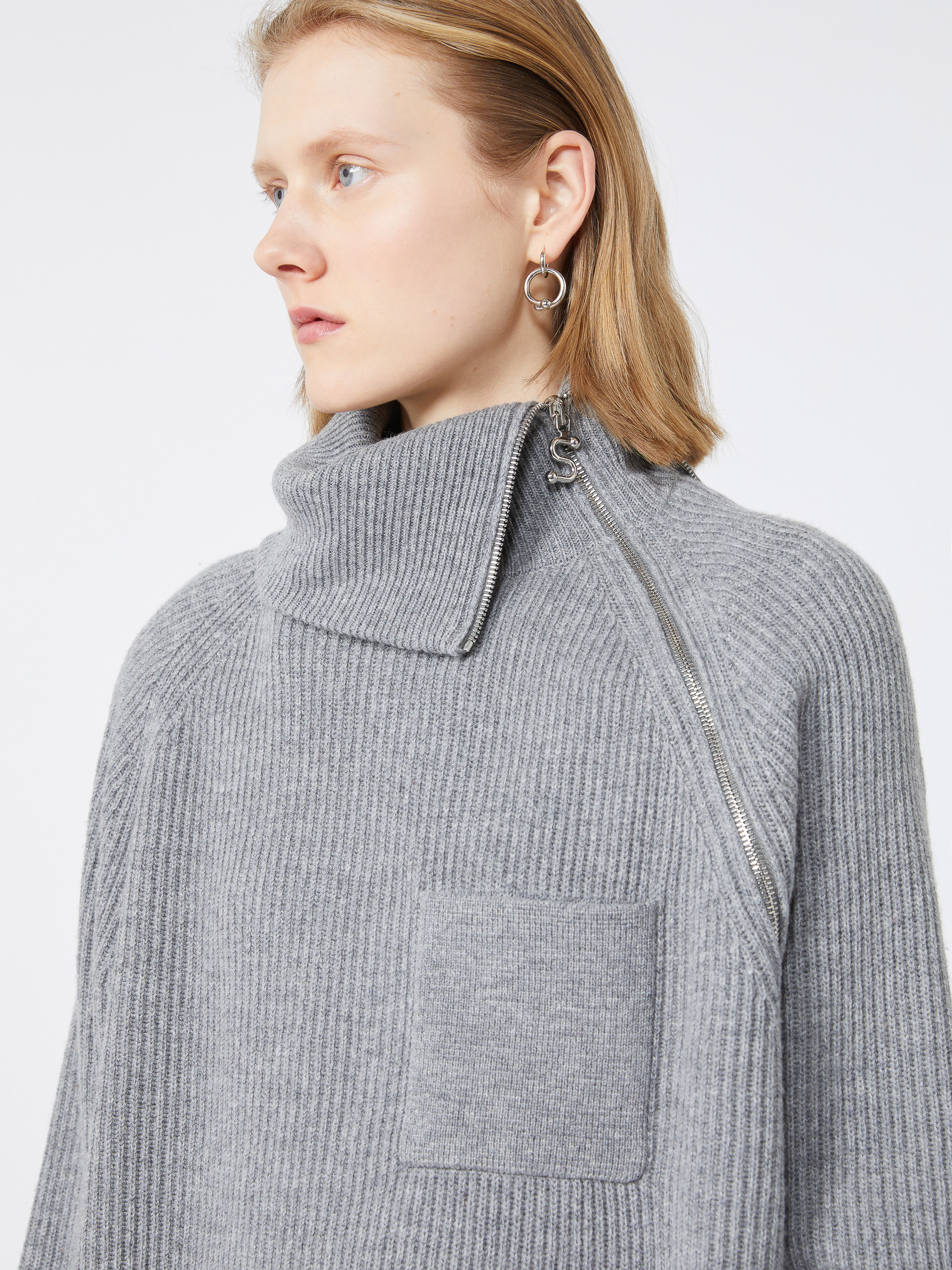 SALPA Zip-up cashmere-blend sweater - 5