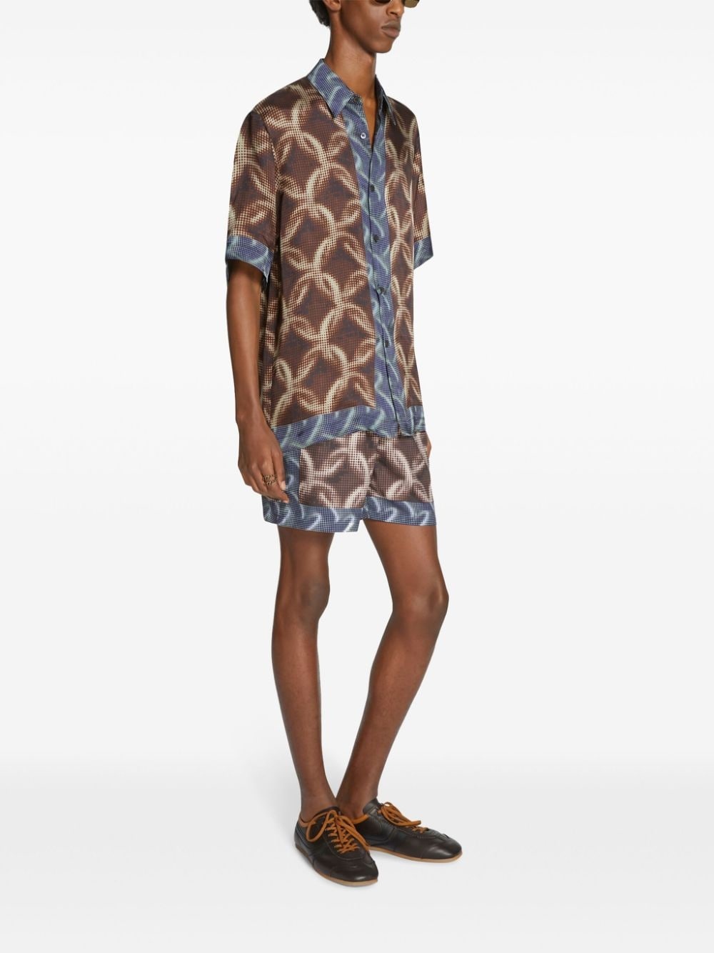 chain-print swim shorts - 3