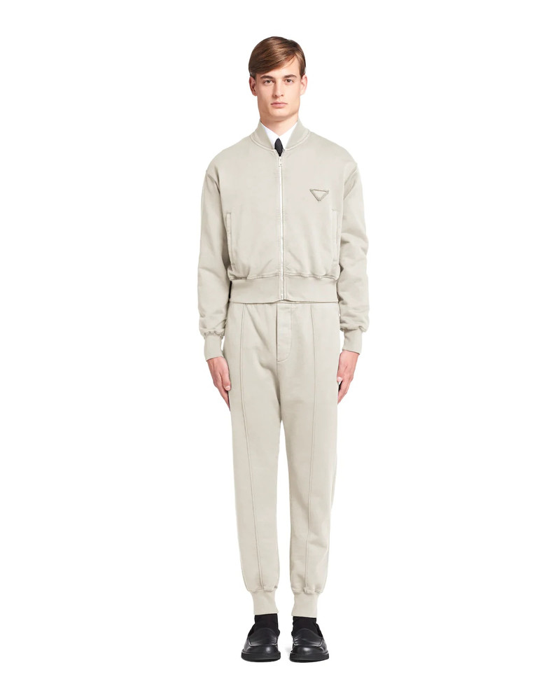 Prada Garment-dyed cotton cardigan outlook