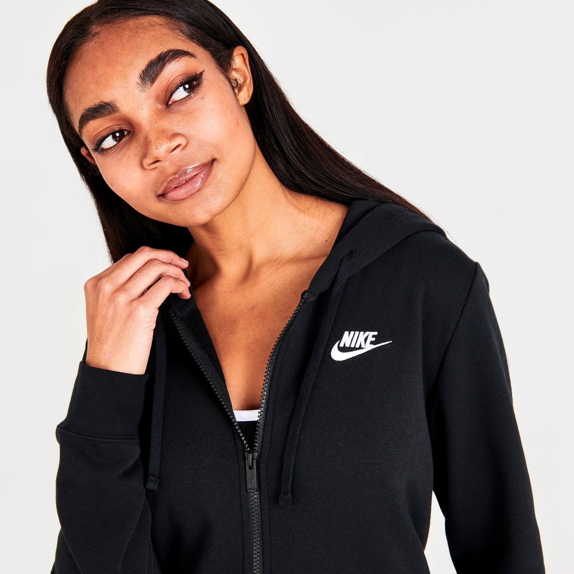 WOMEN'S NIKE SPORTSWEAR CLUB FLEECE FULL-ZIP HOODIE - 5