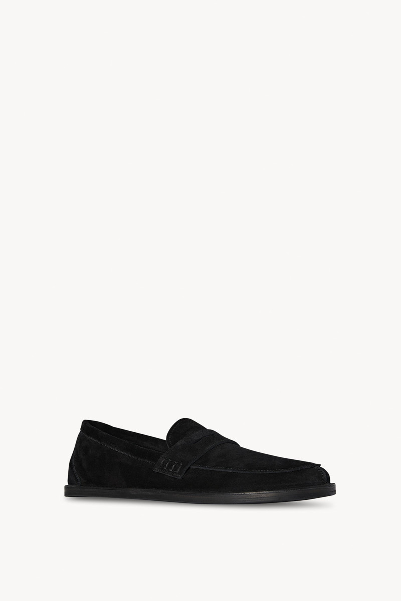 The Row Cary Loafer in Suede outlook